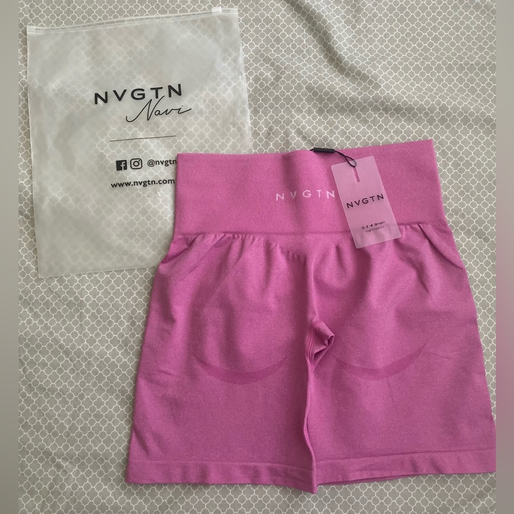 NVGTN bubblegum pink contour shorts!